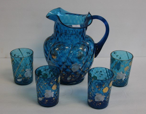 Victorian Five(5) Piece Glass Lemonade  Set (1 of 5)