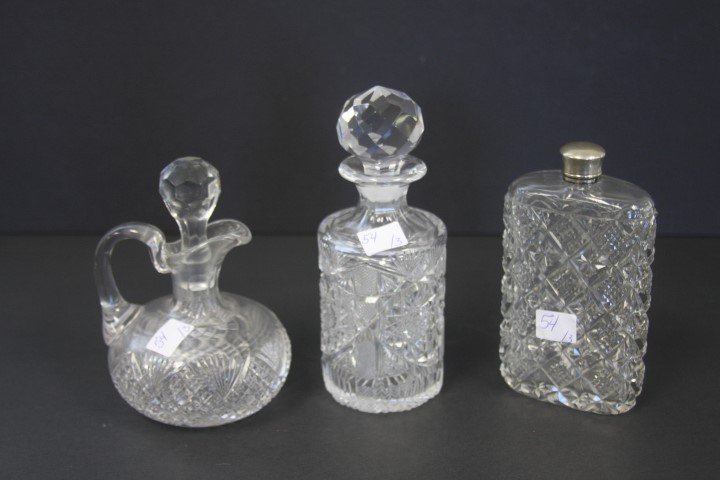 Three(3) Miscellaneous Cut Glass Items (1 of 6)