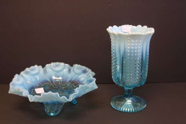 Two(2) Victorian Opalescent Glass Items (1 of 5)
