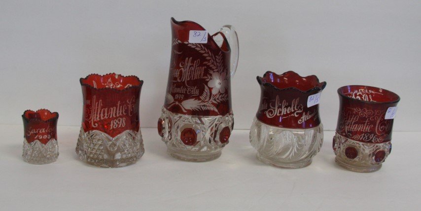 Five(5) Atalantic City Souvenir Glass Items (1 of 4)