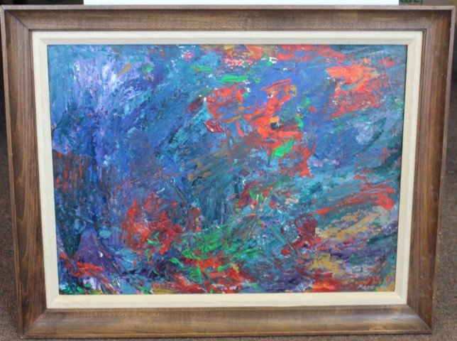 Stephen Pace; 20thC. Modernist Oil Painting Signed (1 of 5)