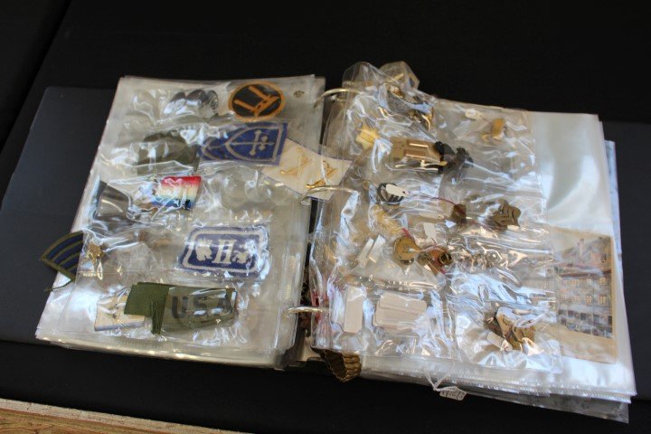 Large Collection of WWII Ephemera: Including many Nazi cigarette cards, post cards, emblems, medals, etc.