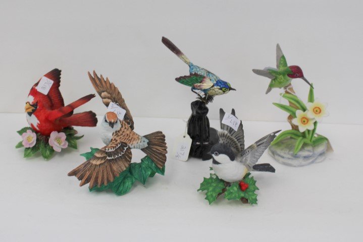 Five(5) Limited Edition Porcelain Bird Groupings (1 of 6)