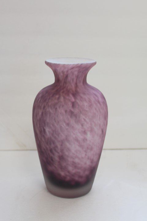 French Art Glass Vase Signed (1 of 4)