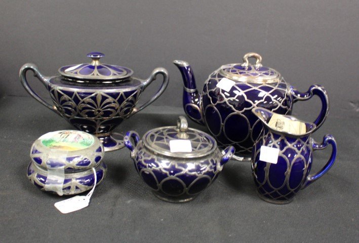 Five(5) Pieces of Lenox Silver Overlay Porcealin (1 of 8)