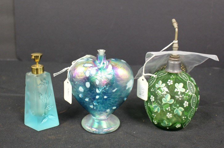 Three(3) Glass Perfumes (1 of 5)