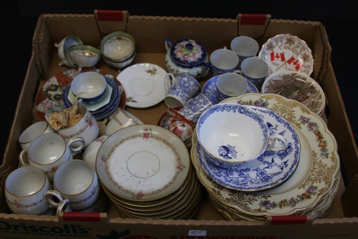 Box of Assorted Estate China and Porcelain (1 of 3)