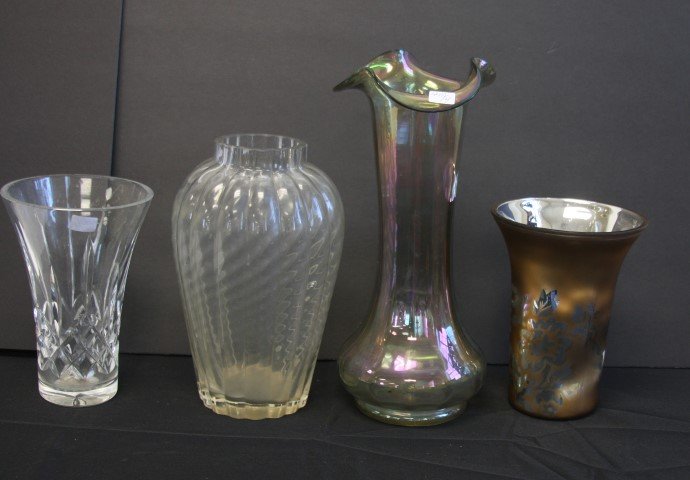 4 pc Grouping Glass Vases Assorted (1 of 5)