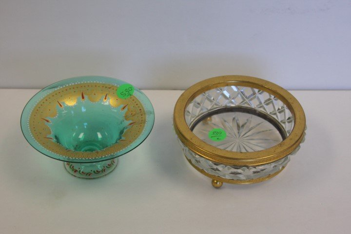 Two(2) Victorian Glass Dishes (1 of 8)