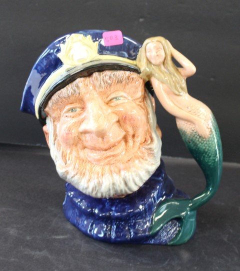 Royal Doulton Porcelain Toby Mug: Old Salt; 8in.H. x 8in.W.