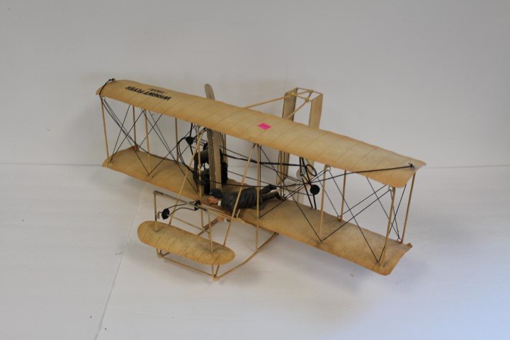 Painted Tin Wright Flyer Model (1 of 4)