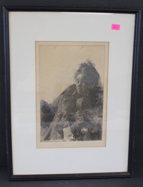 Anders Zorn; Original Etching (1 of 6)