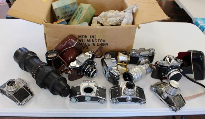 Box Lot of Vintage Cameras (1 of 10)