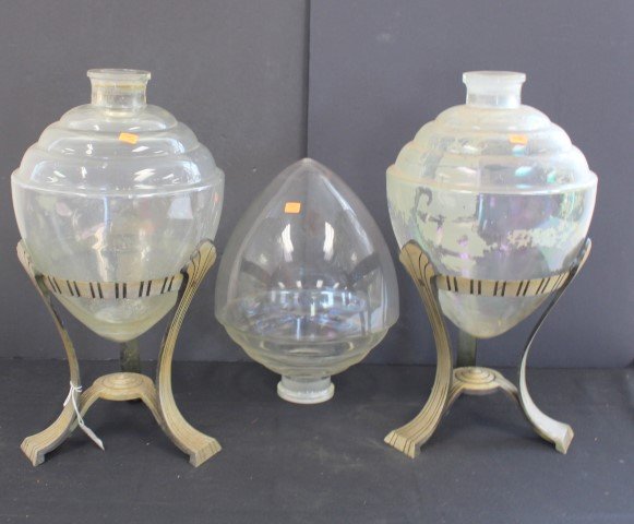 Lot of Antique Apothecary Glass Jars (1 of 5)