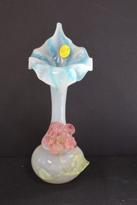 Stevens and Williams Vase Applied Floral (1 of 6)