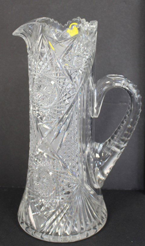 American Brilliant Cut Glass Water Pitcher (1 of 5)