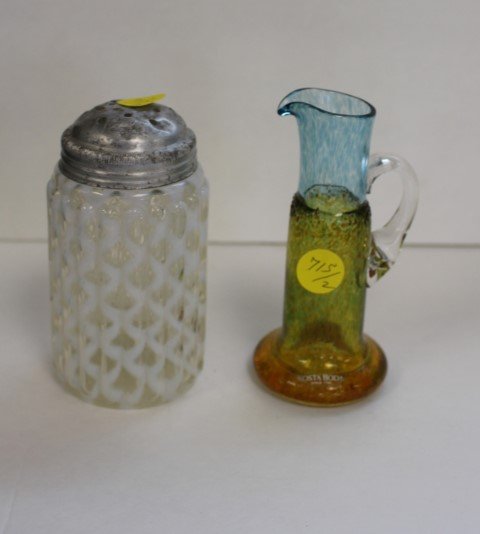 2 pc Quilted Sugar Shaker and Kosta Boda Pitcher (1 of 5)