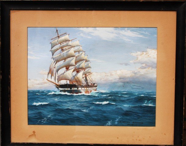 Charles Rosner; American Gouache Signed (1 of 4)