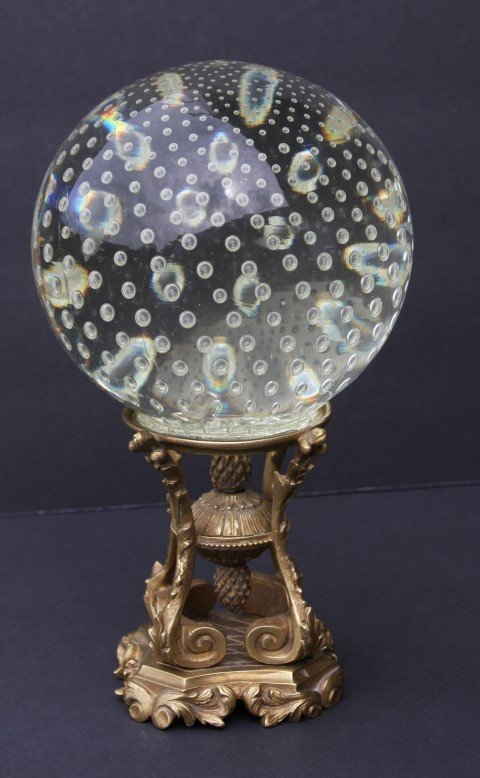 French Bronze and Glass Sculpture (1 of 3)