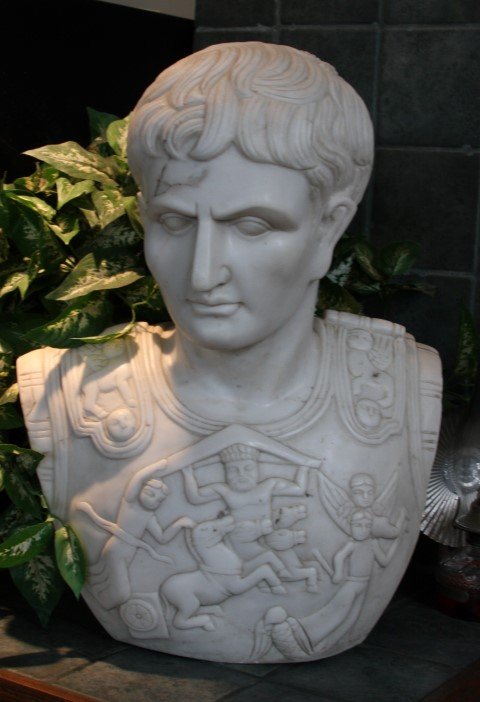 19thC. Marble Bust of Julius Caesar (1 of 6)
