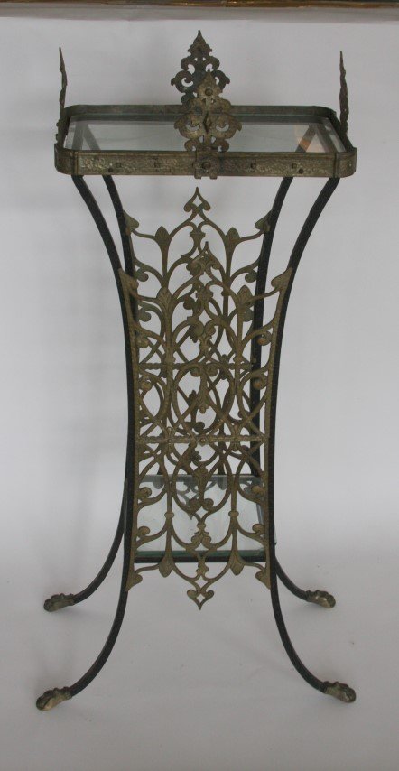 Art Deco Wrought Iron Aquarium Stand (1 of 5)