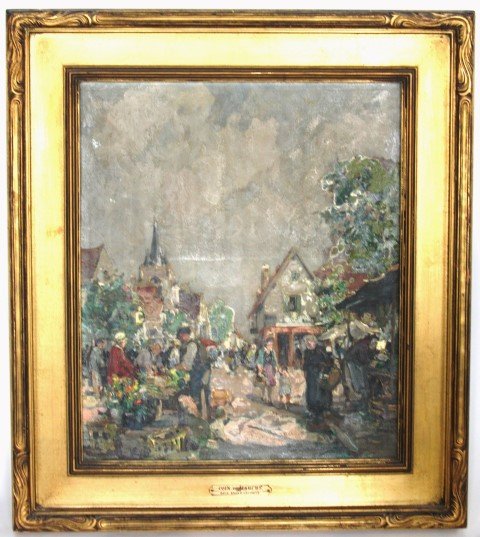 Paul Emil Lecomte; French Oil Painting Signed (1 of 9)