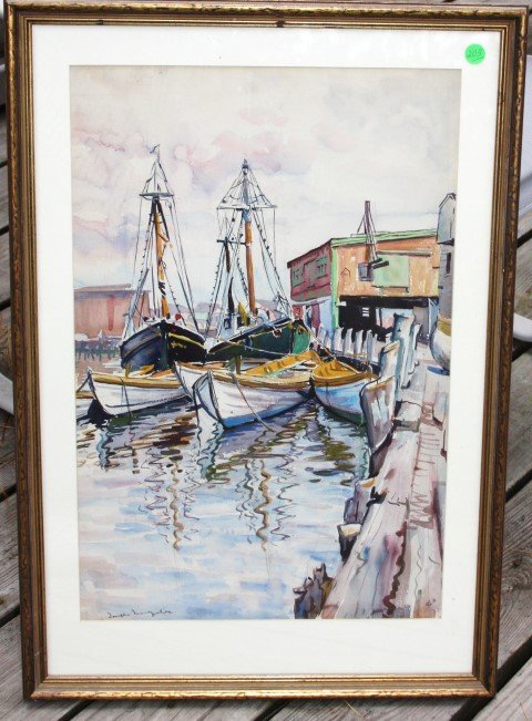 Joseph Margulies; American Watercolor Signed (1 of 6)
