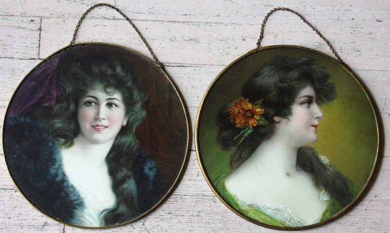 Pair of 19thC. Victorian Flue Covers (1 of 4)