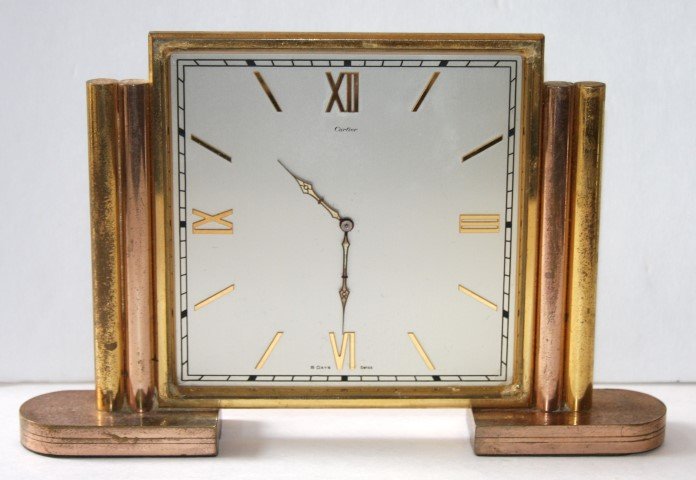 Cartier Art Deco Brass Alarm Clock (1 of 6)