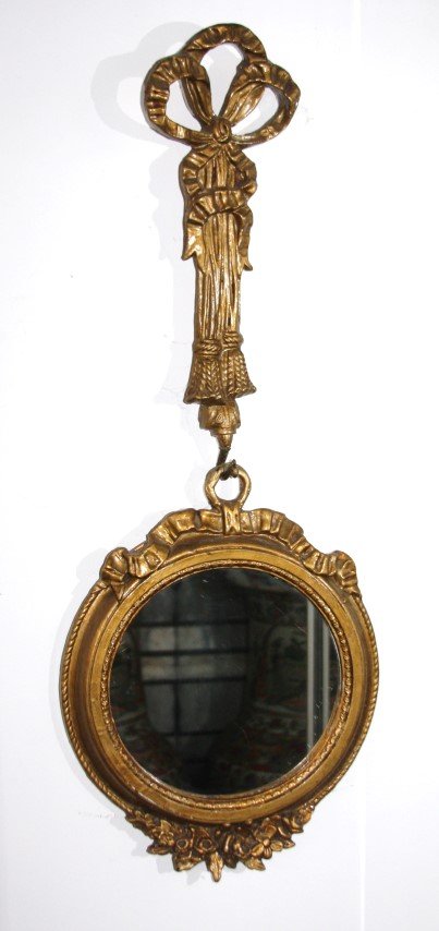 French Round Mirror Hanging (1 of 4)