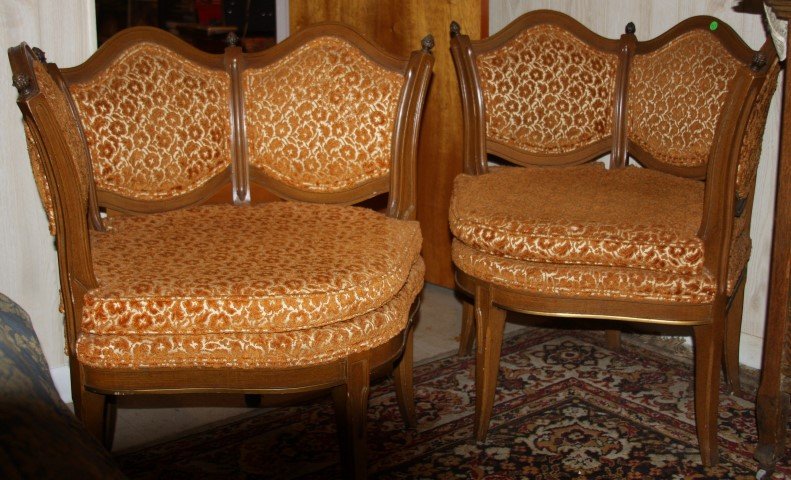 Pair Hollywood Regency Chairs (1 of 3)