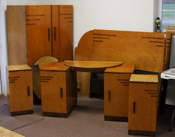 6 pc. Art Deco Bedroom Suite (1 of 5)