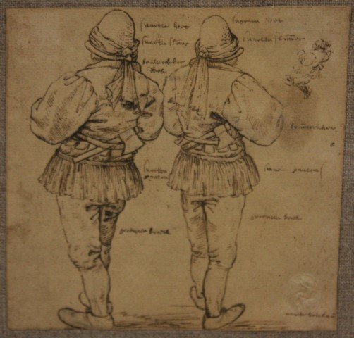 18thC. Old Master Ink Drawing (1 of 5)