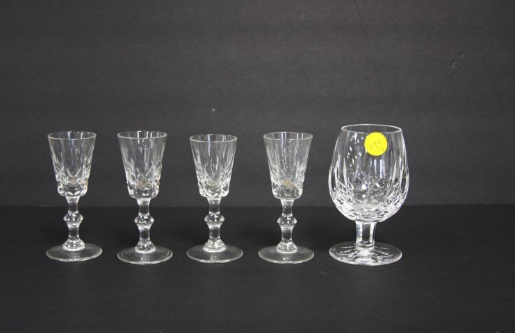 Waterford Crystal 5 pcs. Set 4 cordials & 1 odd (1 of 3)