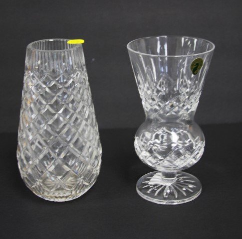 Waterford Crystal 2 Vases Lismore Thistle (1 of 3)