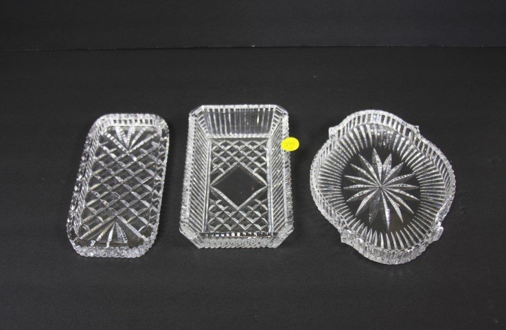 Waterford Crystal 3 pcs. Shallow Dishes (1 of 3)