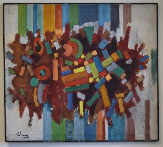 Irving Lehman; 20thC. Abstract Oil Painting Signed (1 of 4)