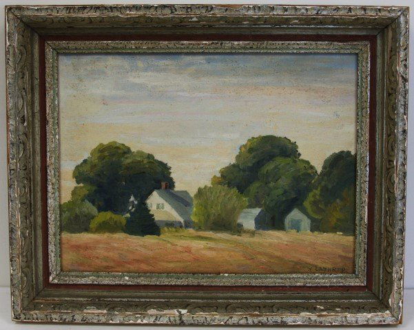 William Lathrop; American Oil Painting Signed (1 of 4)