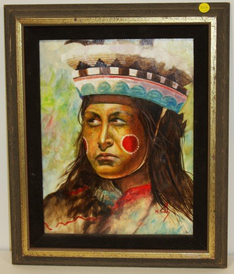 M.Toddy; 20thC. Western Oil Painting Signed (1 of 5)