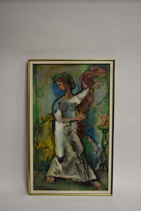 Max Weber(attributed to); American Oil Painting Signed (1 of 6)