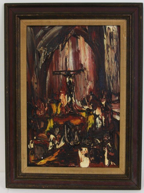 Joachim Probst; 20thC. Abstract Oil Painting Signed (1 of 4)