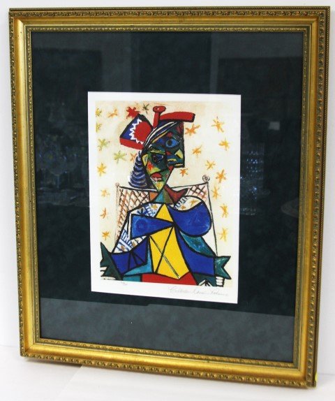 Framed Picasso Lithograph (1 of 5)