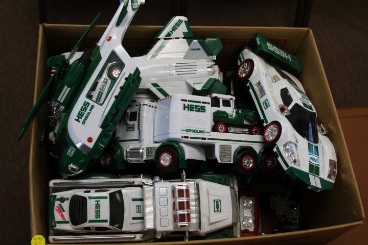 9 assorted Hess Trucks (1 of 2)