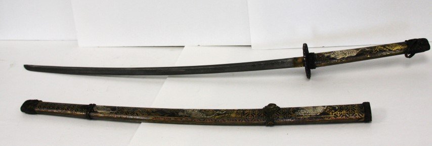 Japanese Ceremonial Sword Toledo Blade, Tigers (1 of 5)