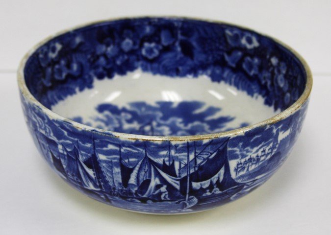 Early Wedgewood Flow Blue Porcelain Bowl (1 of 5)