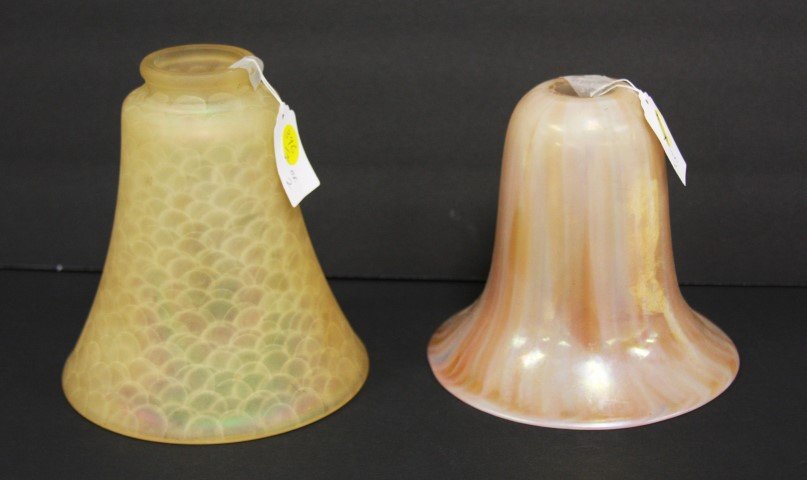 Two(2) Art Glass Shades (1 of 4)