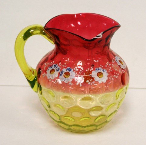Phoenix Hobbs Cranberry Glass Water Pitcher (1 of 5)