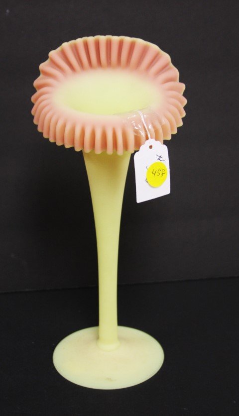 Mt. Washington Burmese Glass Vase (1 of 4)