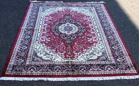 Silk Agra 5.1 x 7.1: silk & wool