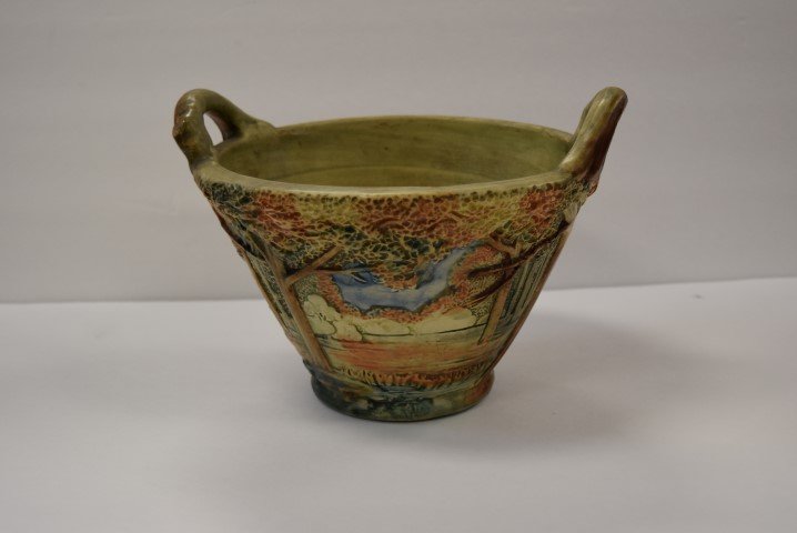 Weller Scenic Arts and Crafts Pottery Planter Signed (1 of 5)